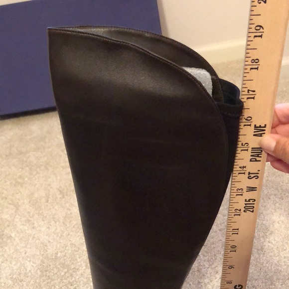 Stuart Weitzman Leather Boots. Sz 37. Brown. New! - Picture 8 of 10